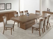 Conjunto Mesa de Jantar Queen com 08 Cadeiras 2.00 x 1.00 Retangular